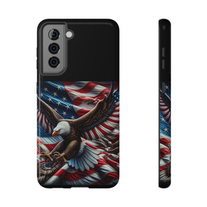 Patriotic Eagle Phone Case | Impact-Resistant | USA Flag Design | Gift for Veterans | Independence Day Decor | Cool Tech Accessories